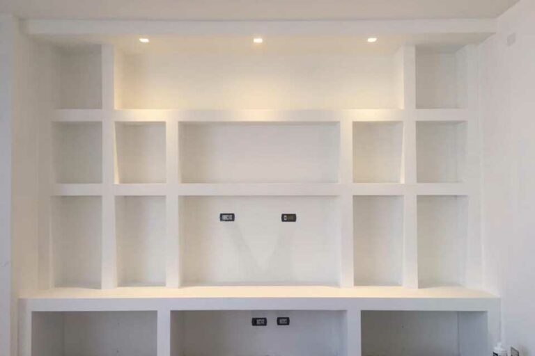 a(1) parete attrezzata in cartongesso