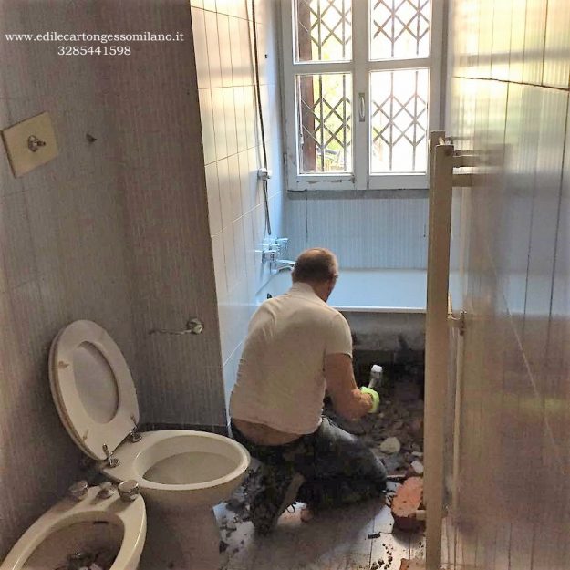 cartongesso in bagno milano